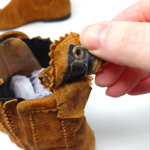 Balenciaga Tan Suede Pull On Ankle Bootie Size 36 1/2 - Picture 8 of 8